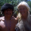 Santana, the Yanomami of Sipoi,  at the hospital opening.