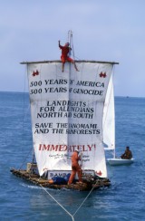 Crossing the Atlantic on a home-made bamboo raft