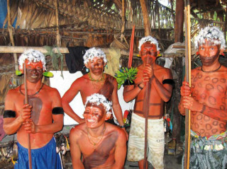 Viele Yanomami hatten eine mehrtägige Reise hinter sich