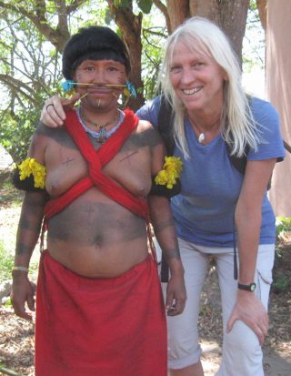 Christina con Morelia de Belgado.